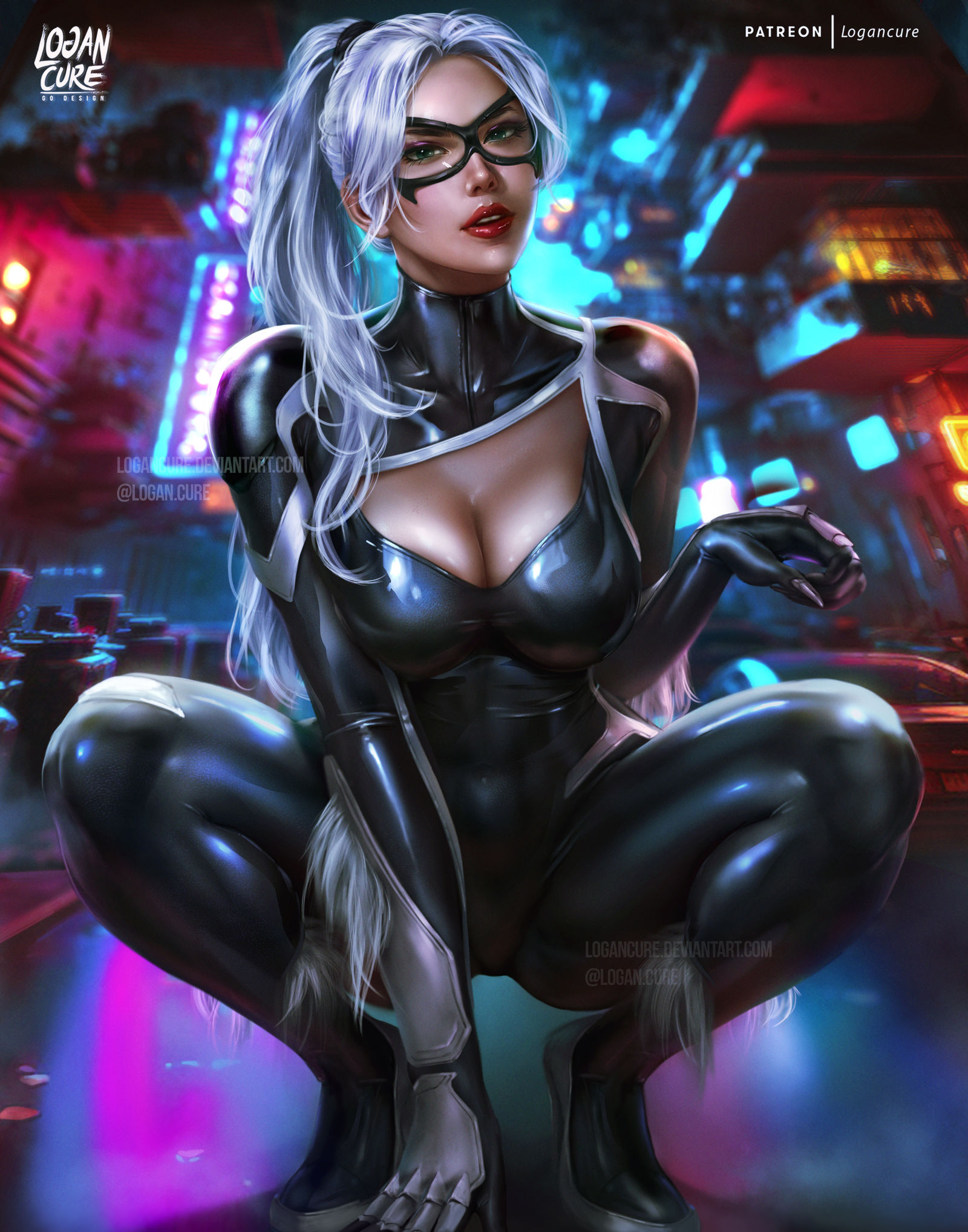 黑猫蜘蛛侠-数字艺术sexy