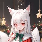 圣诞白狐