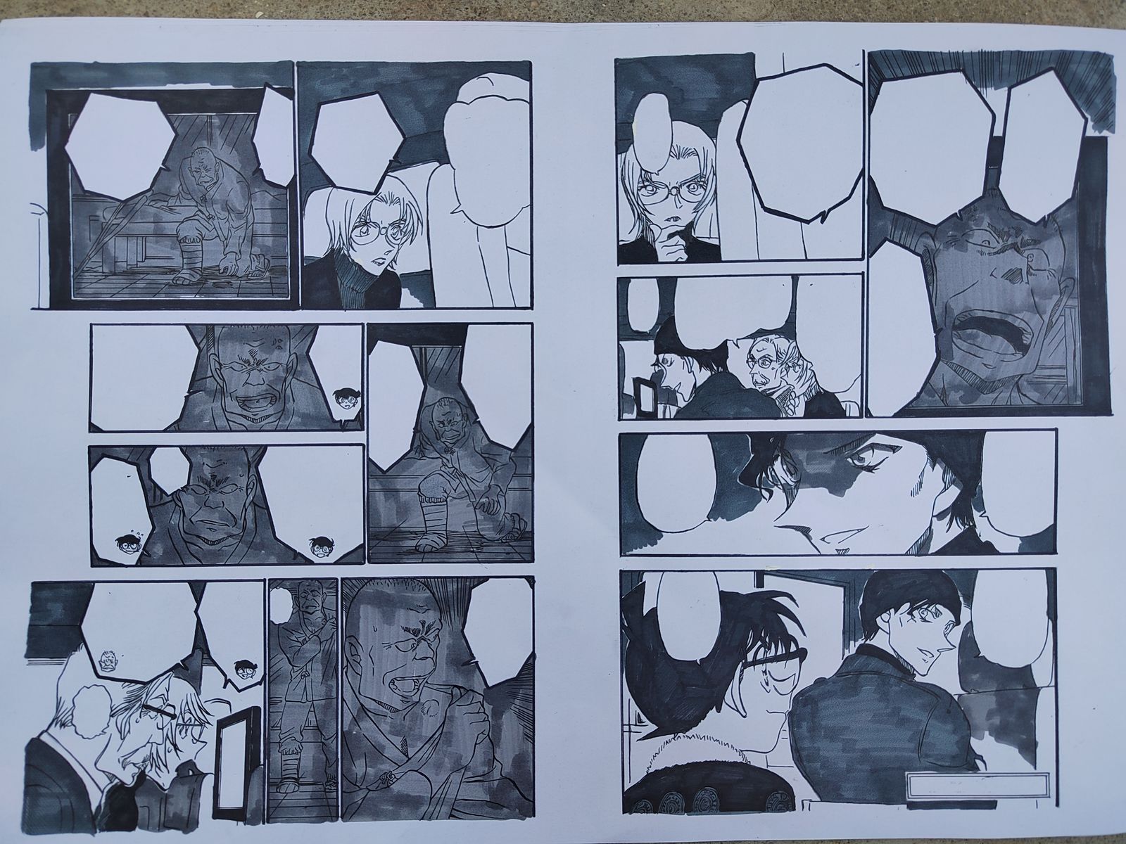 名侦探柯南漫画手绘插画图片壁纸