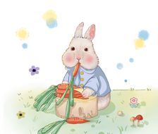 治愈的兔子-儿童插画同人