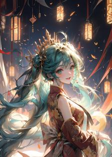 古风初音插画图片壁纸