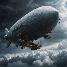 云海上的巨型飞艇头像同人高清图