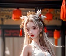狐狸耳朵中国古风美女