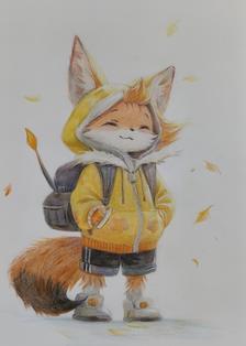 狐狸少年插画图片壁纸