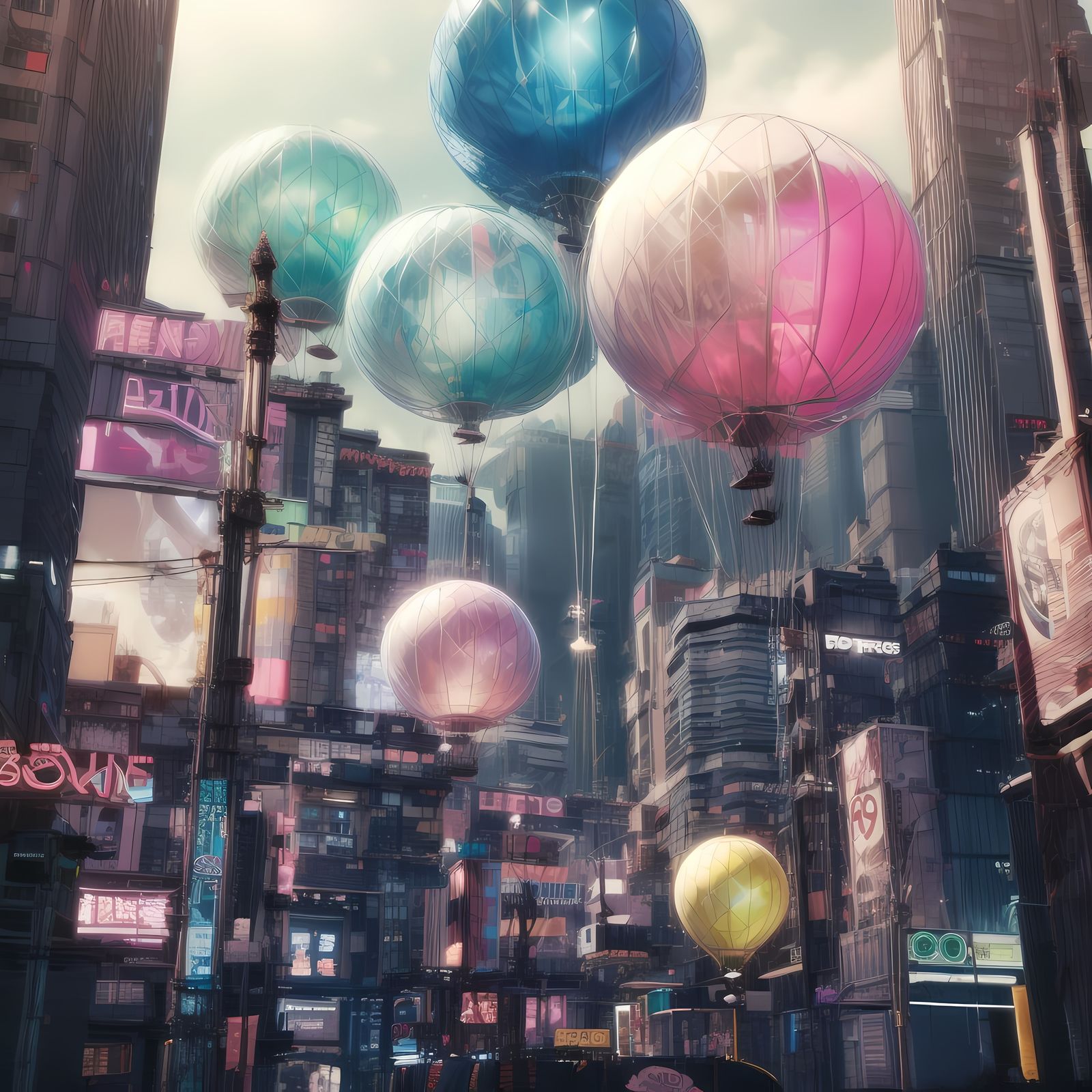 梦幻的城市-科幻场景梦幻