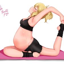 Prenatal Yoga插画图片壁纸