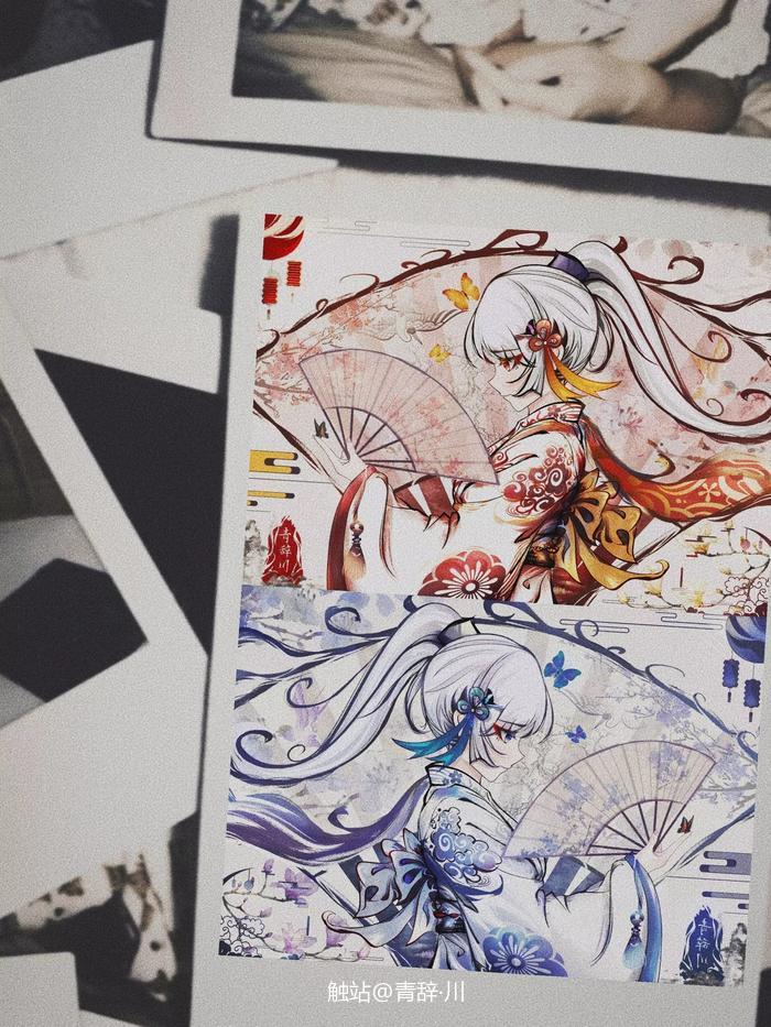 神里绫华·冰与火之舞插画图片壁纸