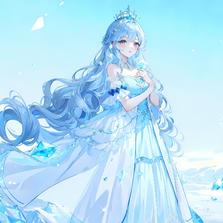 冰雪女王插画图片壁纸