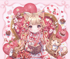 Valentine cat-原创女孩子