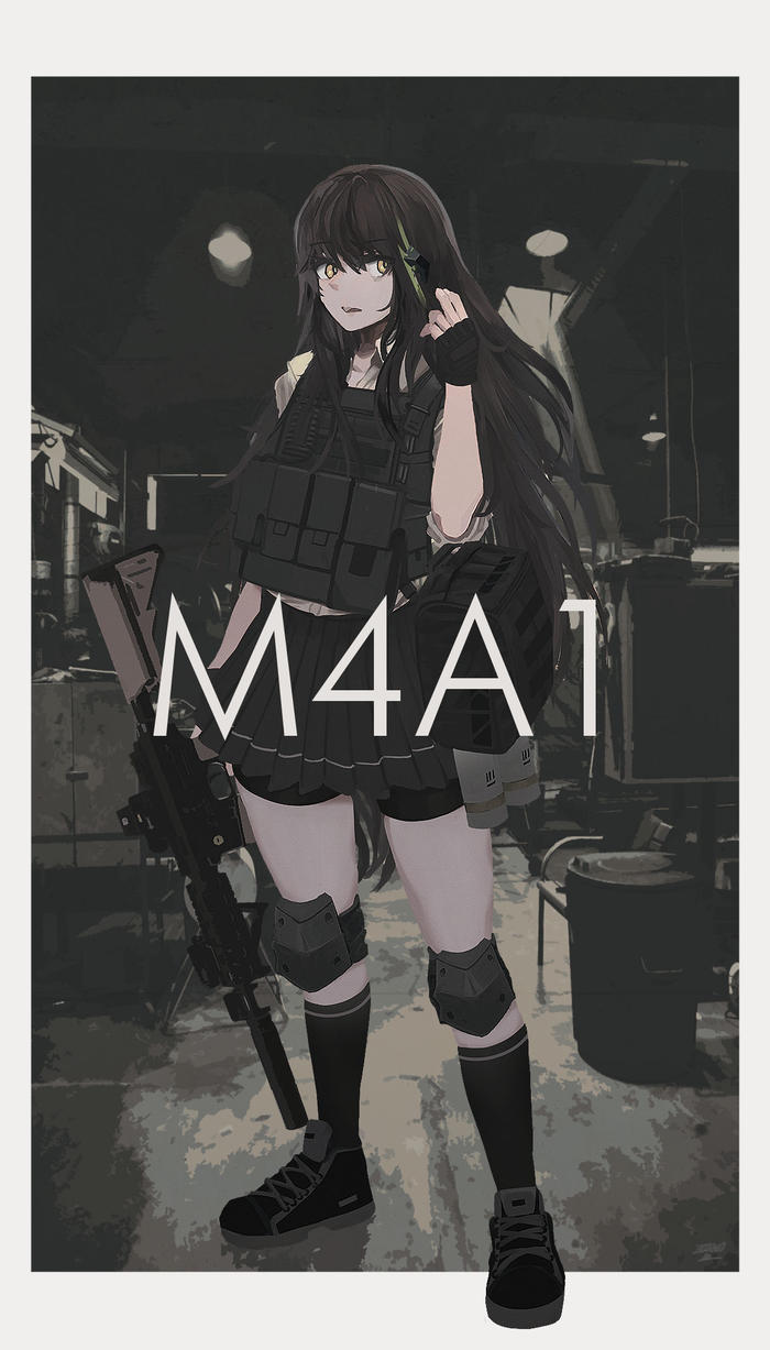 M4A1插画图片壁纸