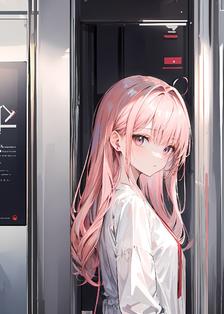 电梯口的小女孩头像同人高清图