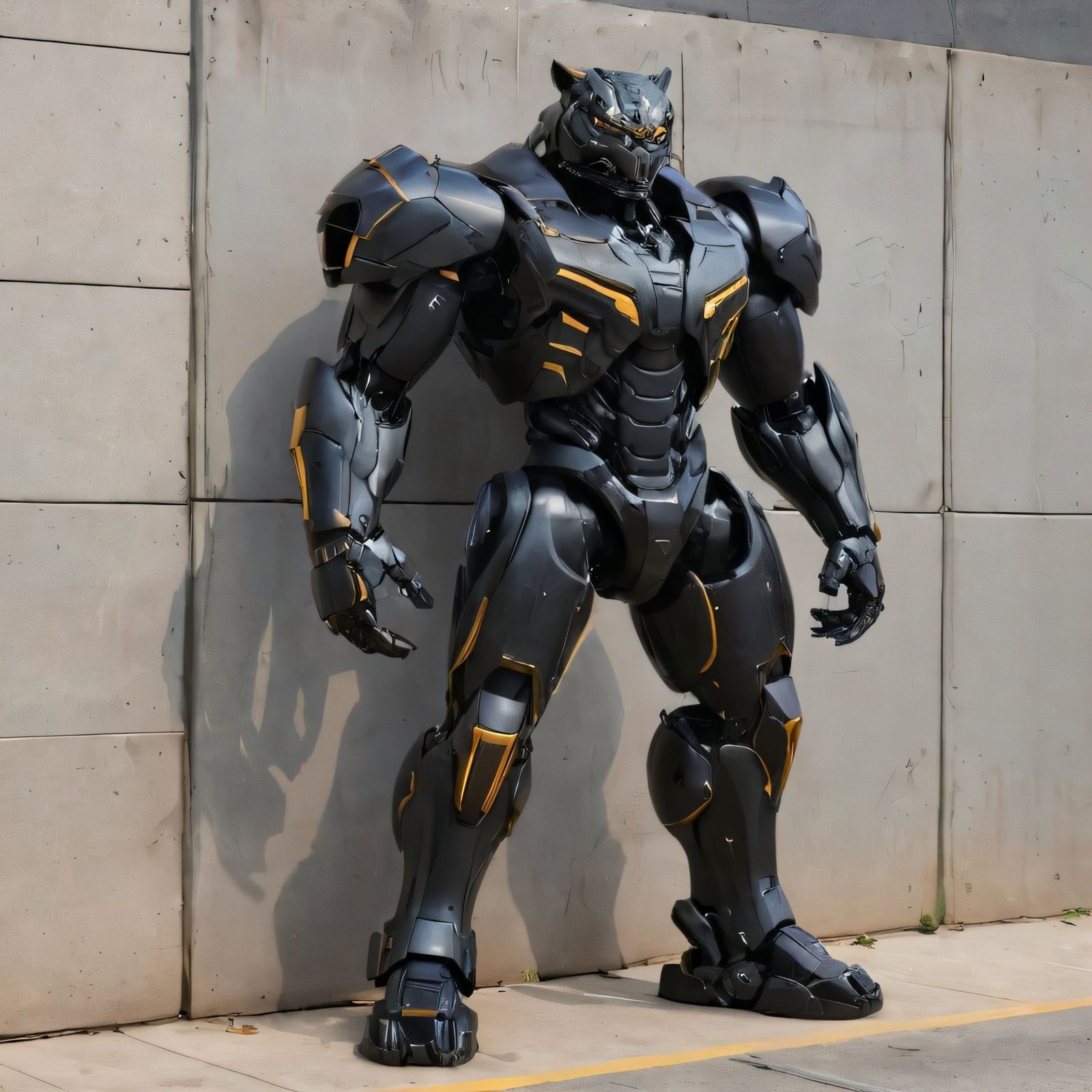 黑色重甲机器人-🔥通用模型机器人