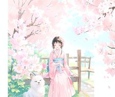 樱花-小清新和服
