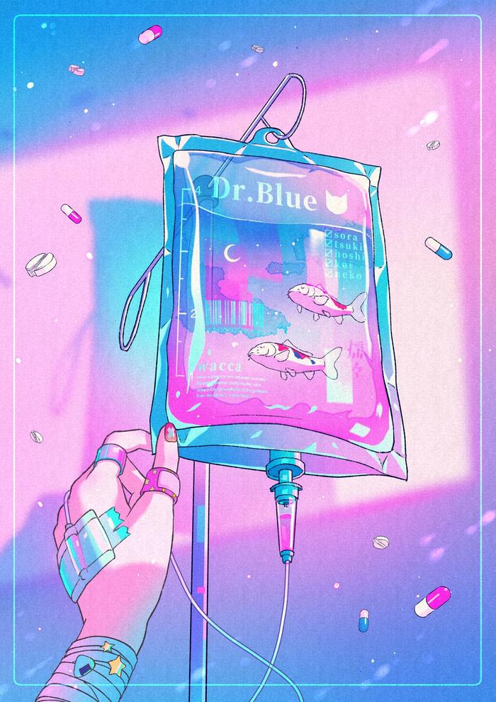 Dr.Blue插画图片壁纸