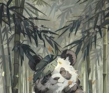 竹林深处，熊猫的宁静世界