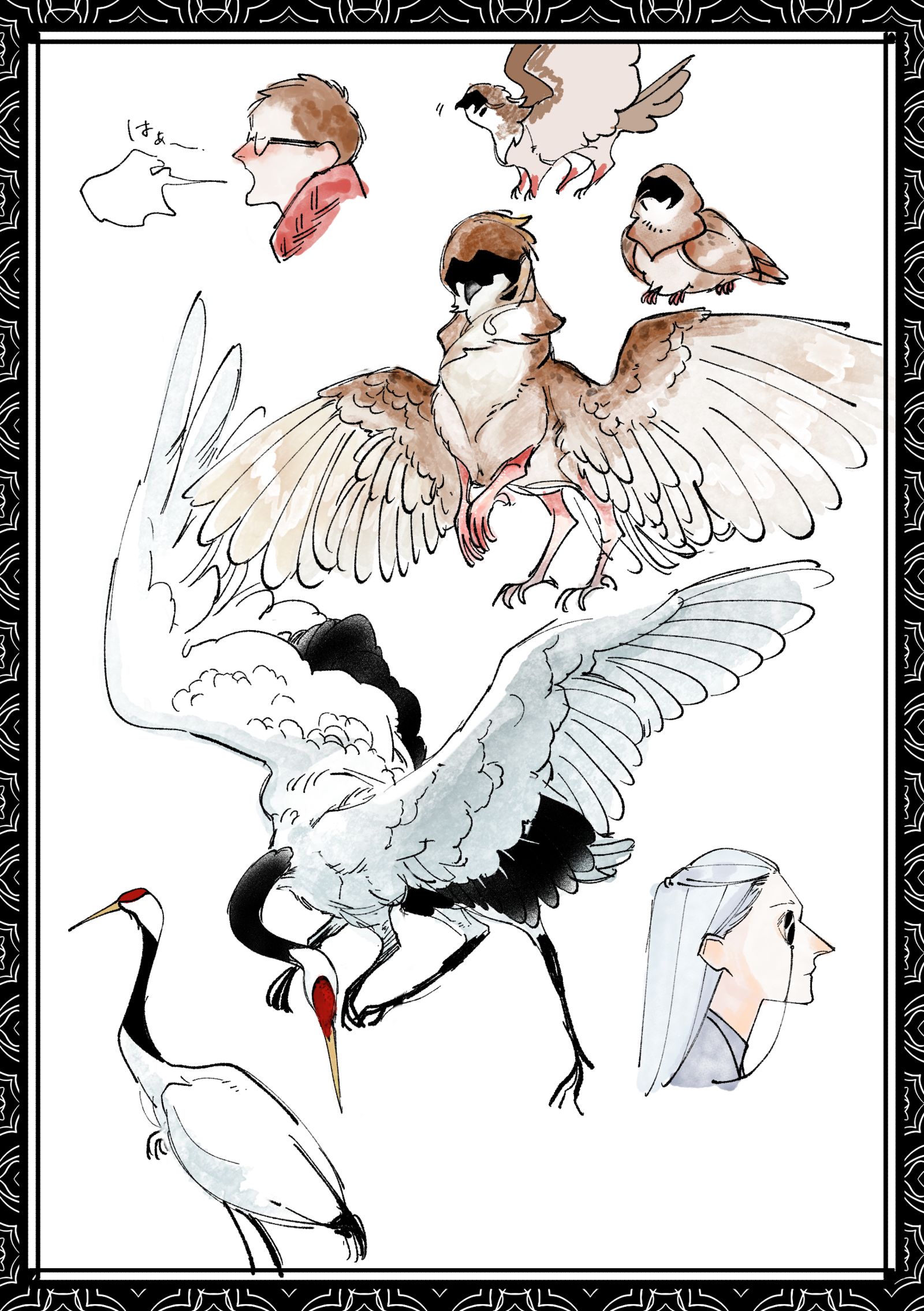 【二次創作】鳥執事插画图片壁纸
