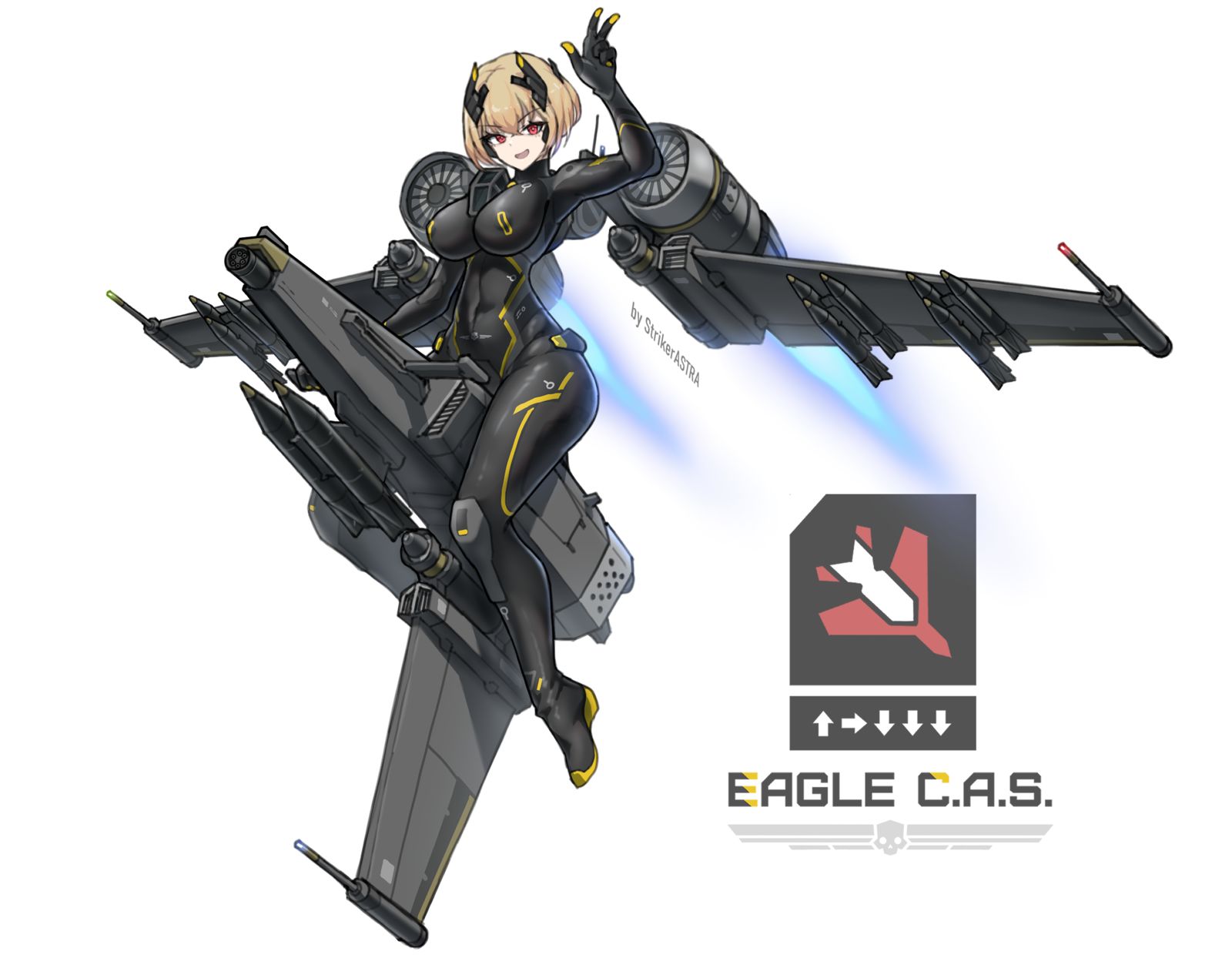 【Helldivers II】EAGLE 飞鹰轻型战斗攻击机娘化头像同人高清图