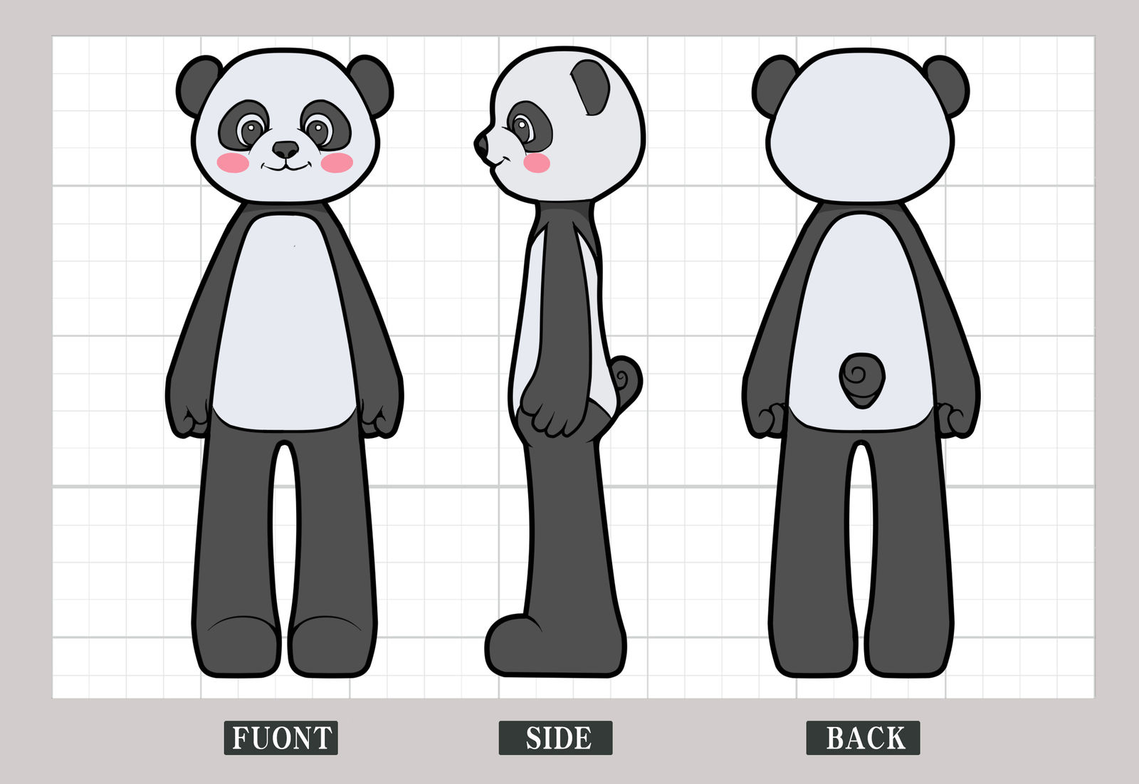 国潮衣服品牌熊猫ip设计头像同人高清图