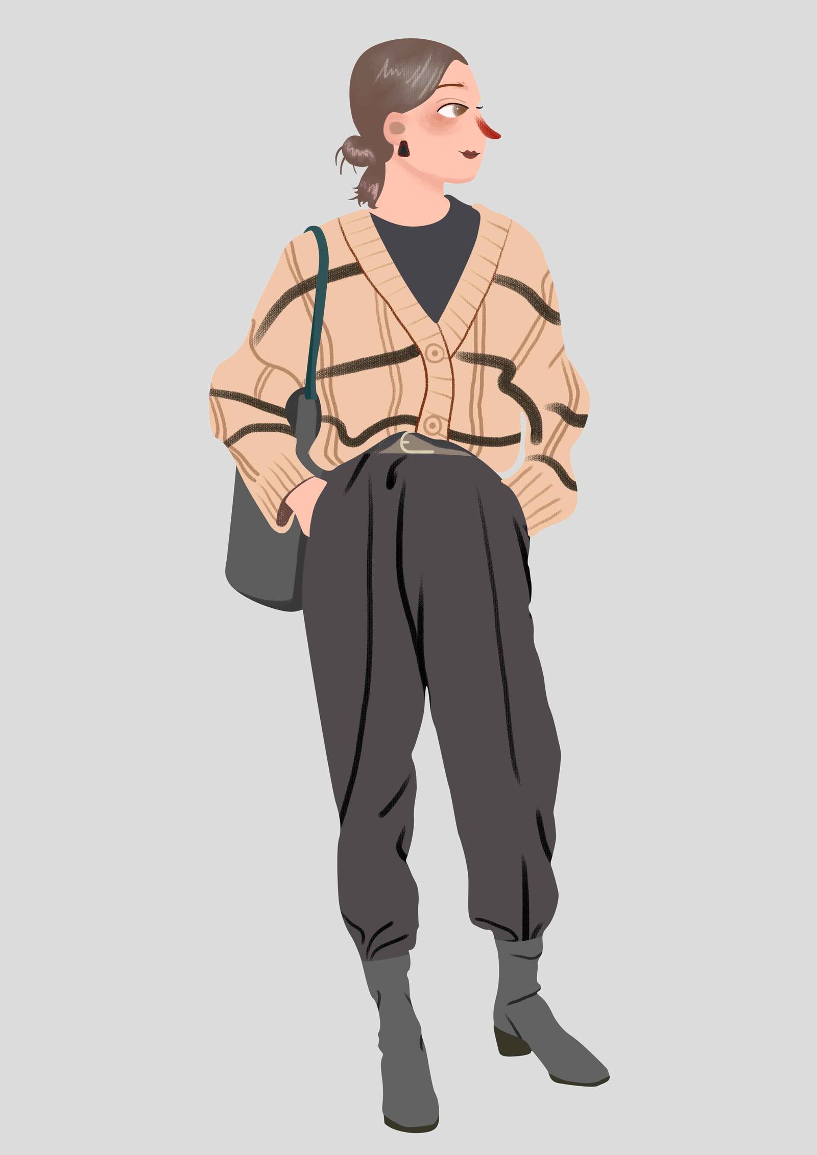 欧美人物插画同人女生向