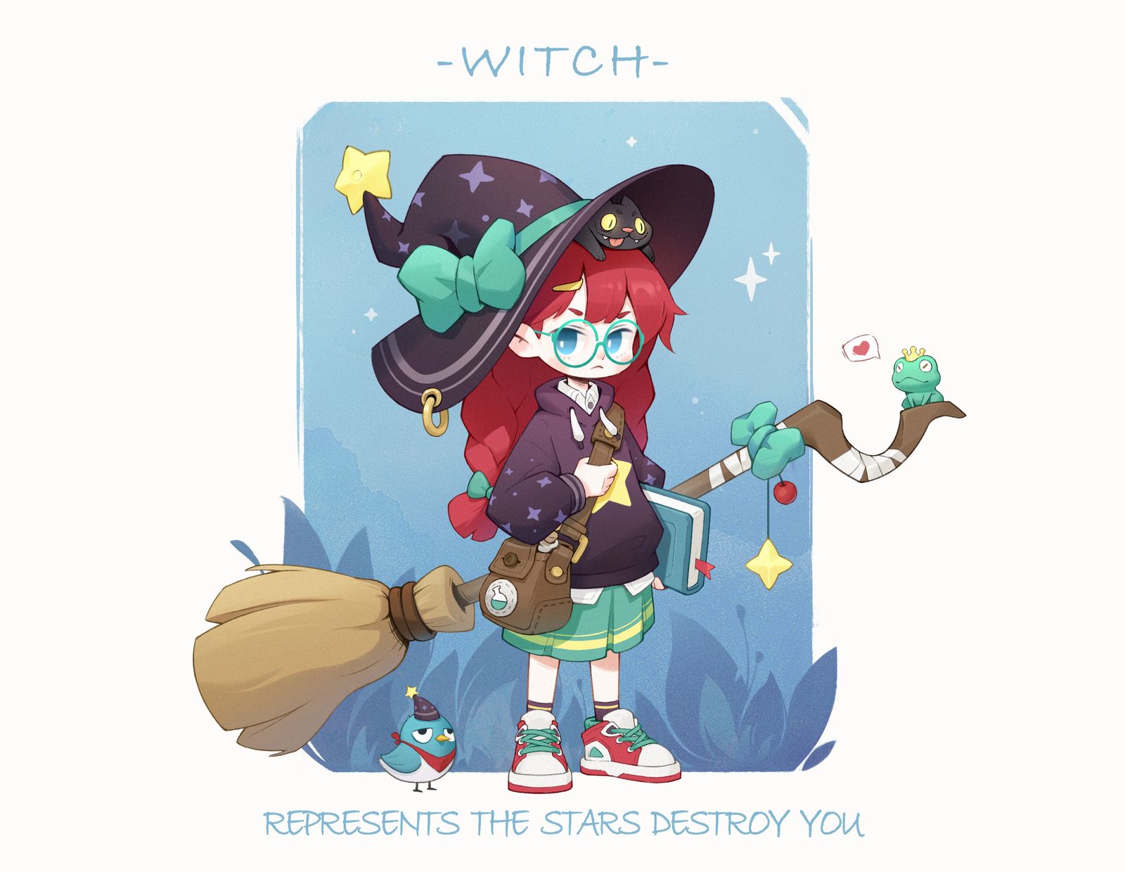 Witch插画图片壁纸
