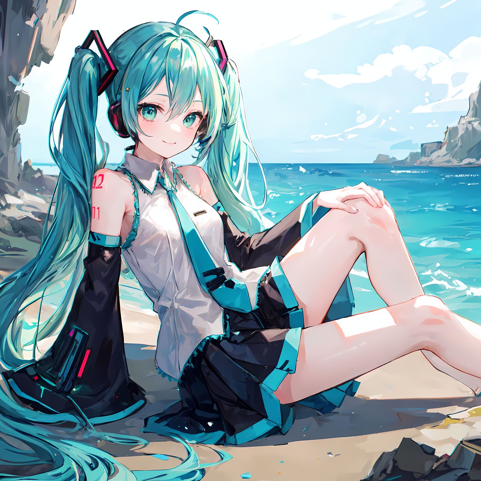 初音未来插画图片壁纸