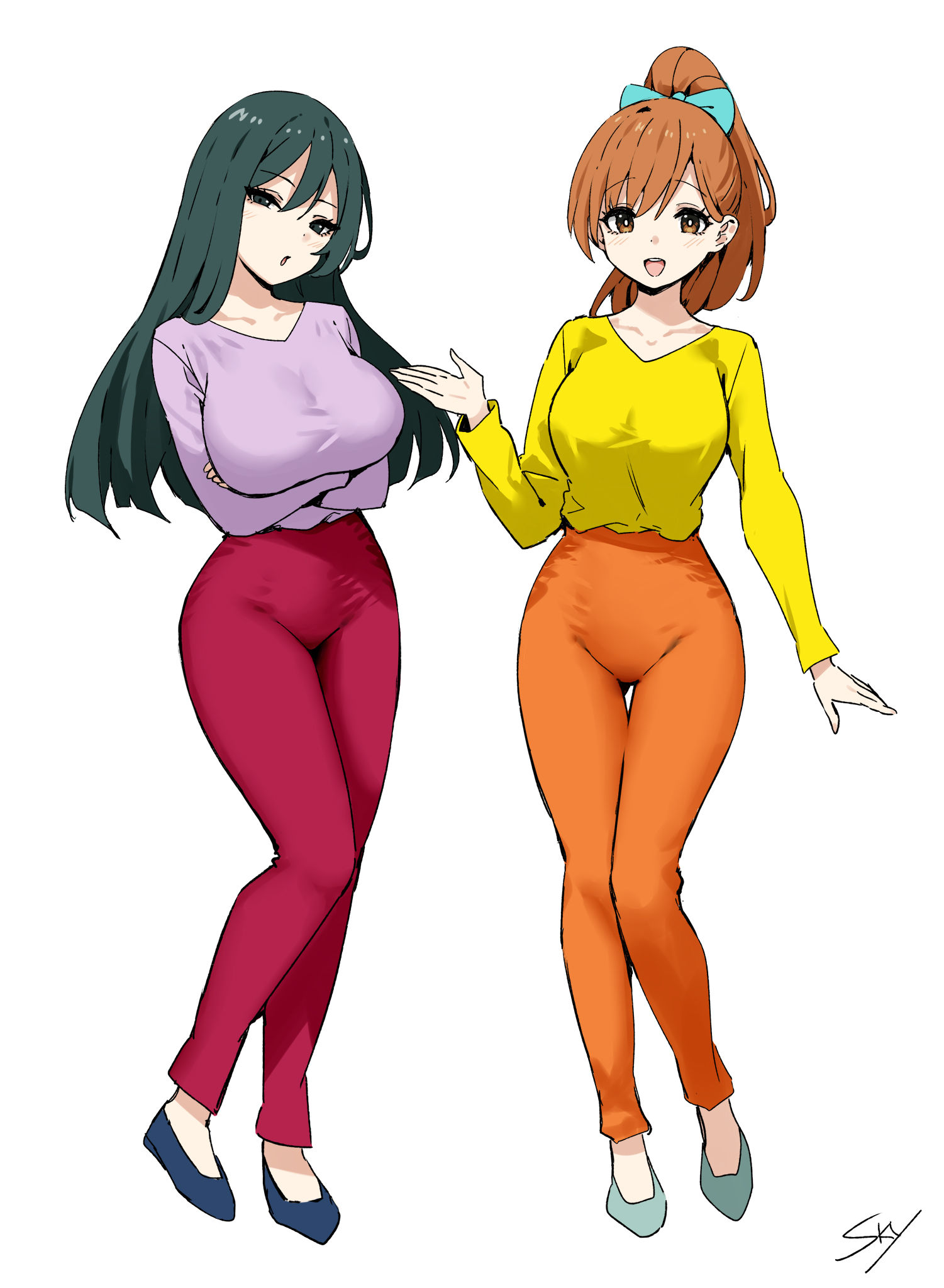 松崎先生和吉永先生插画图片壁纸