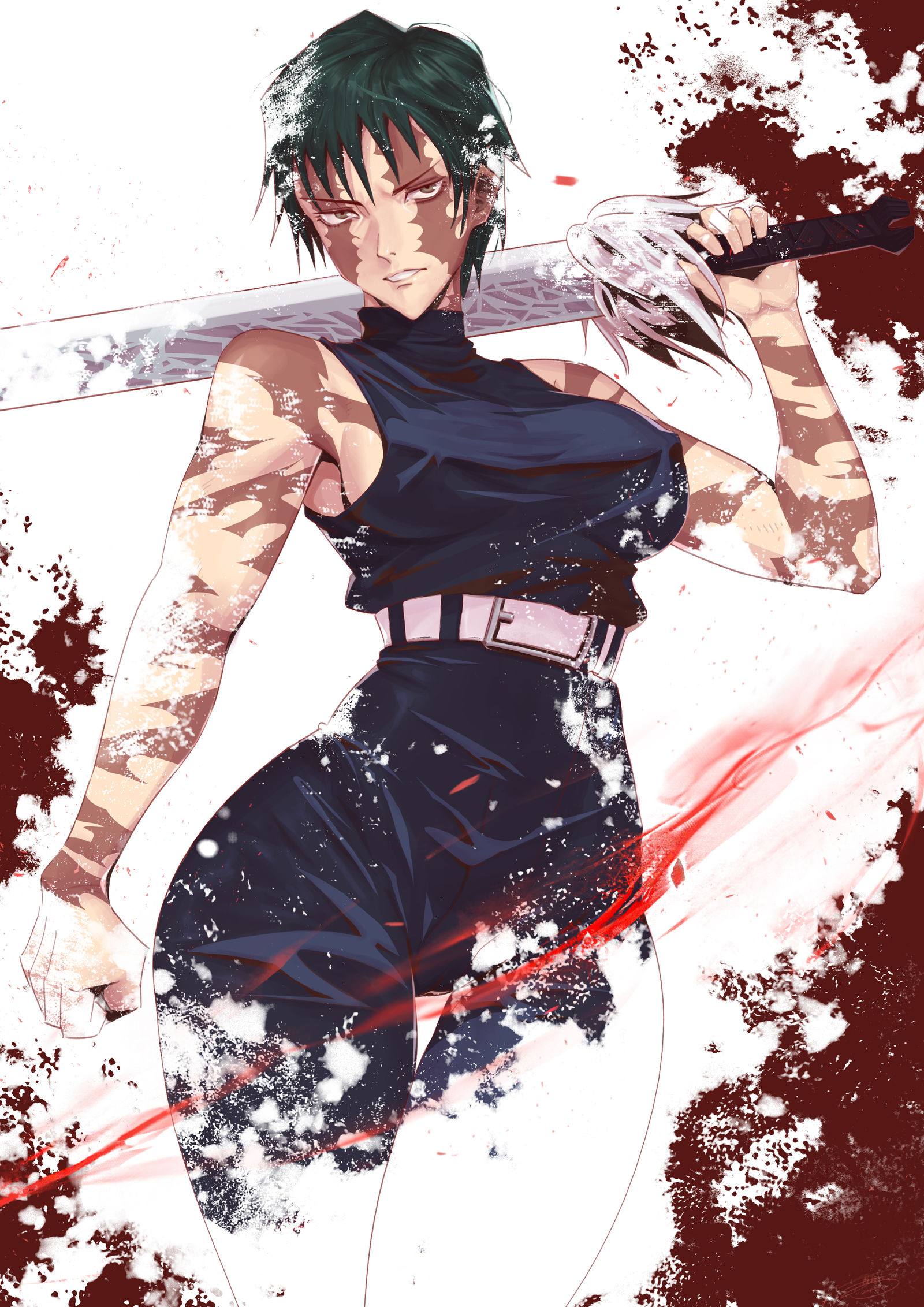 天宇暴君—禅院真希插画图片壁纸