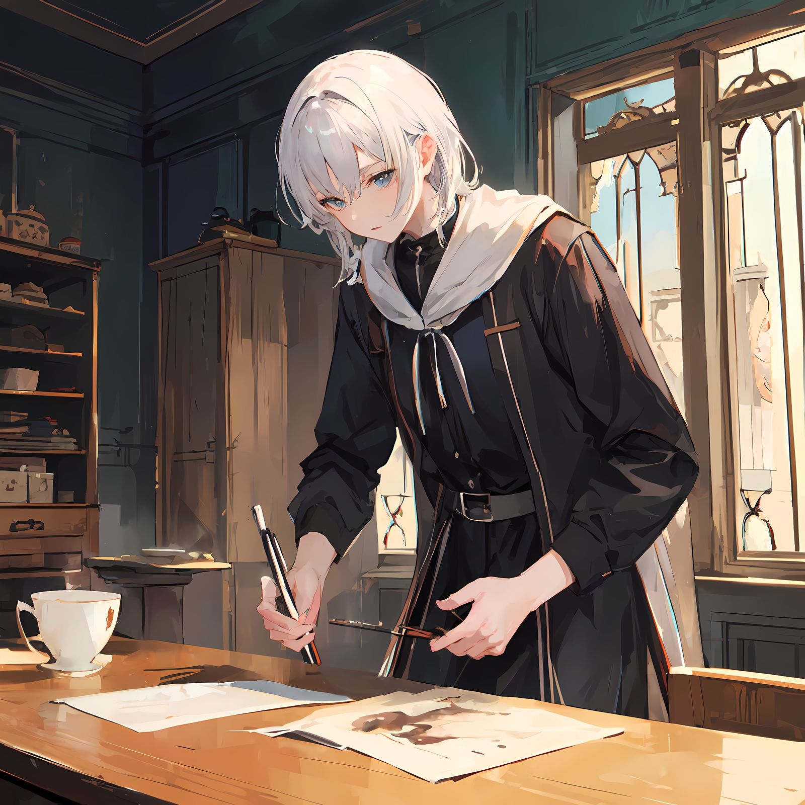 1仆人插画图片壁纸