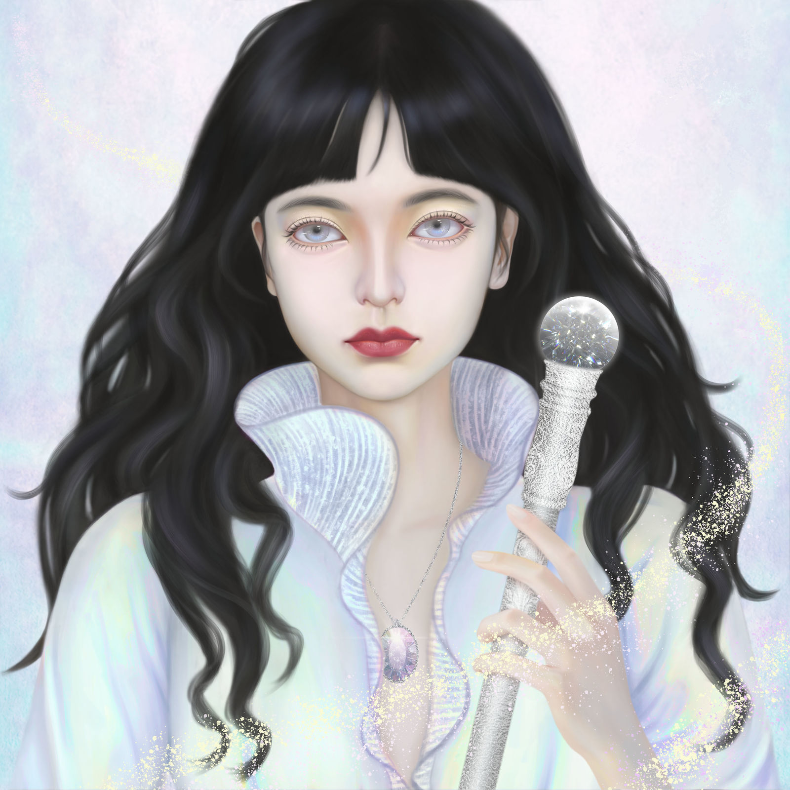 魔法少女-光插画图片壁纸