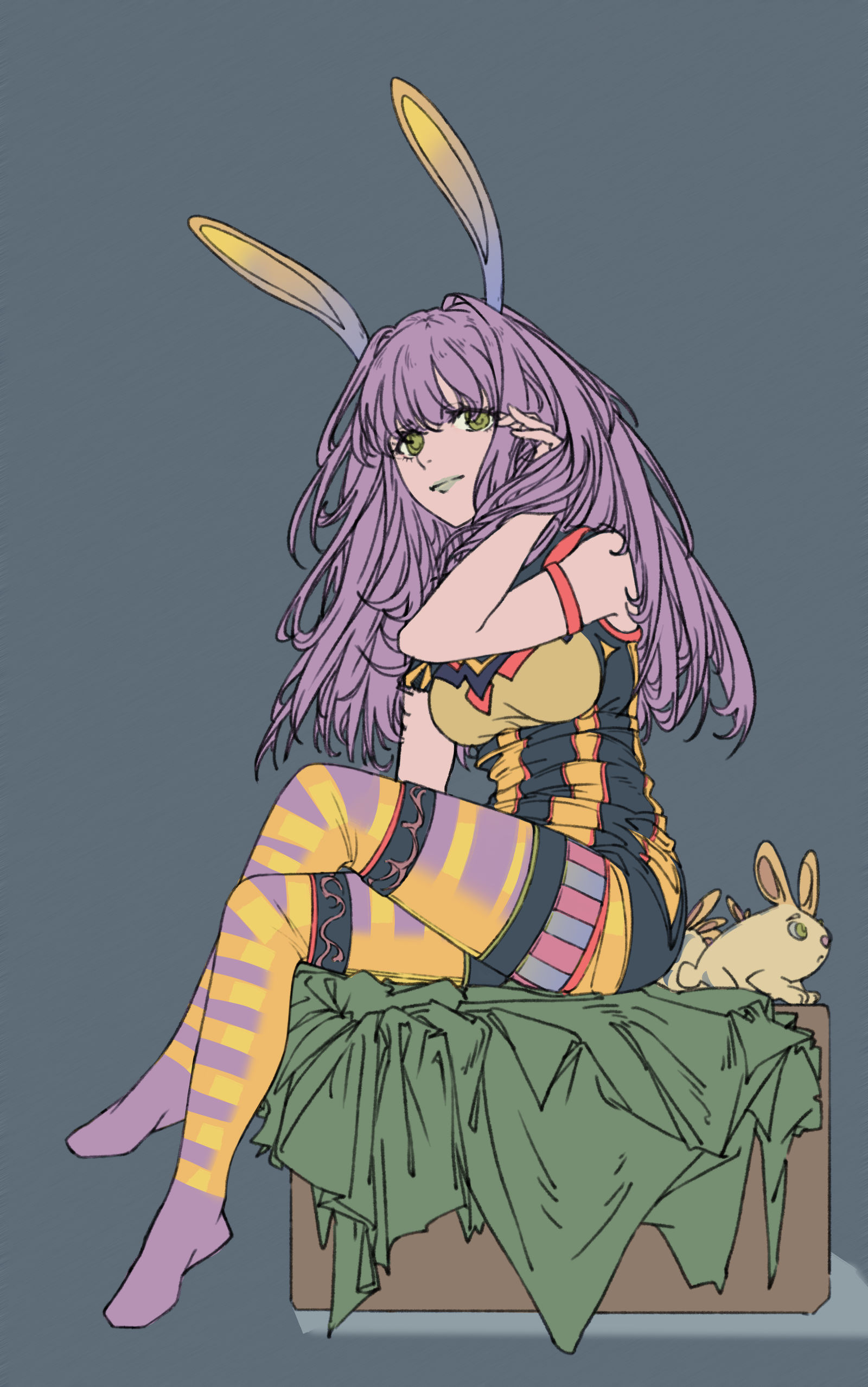 兔女郎插画图片壁纸