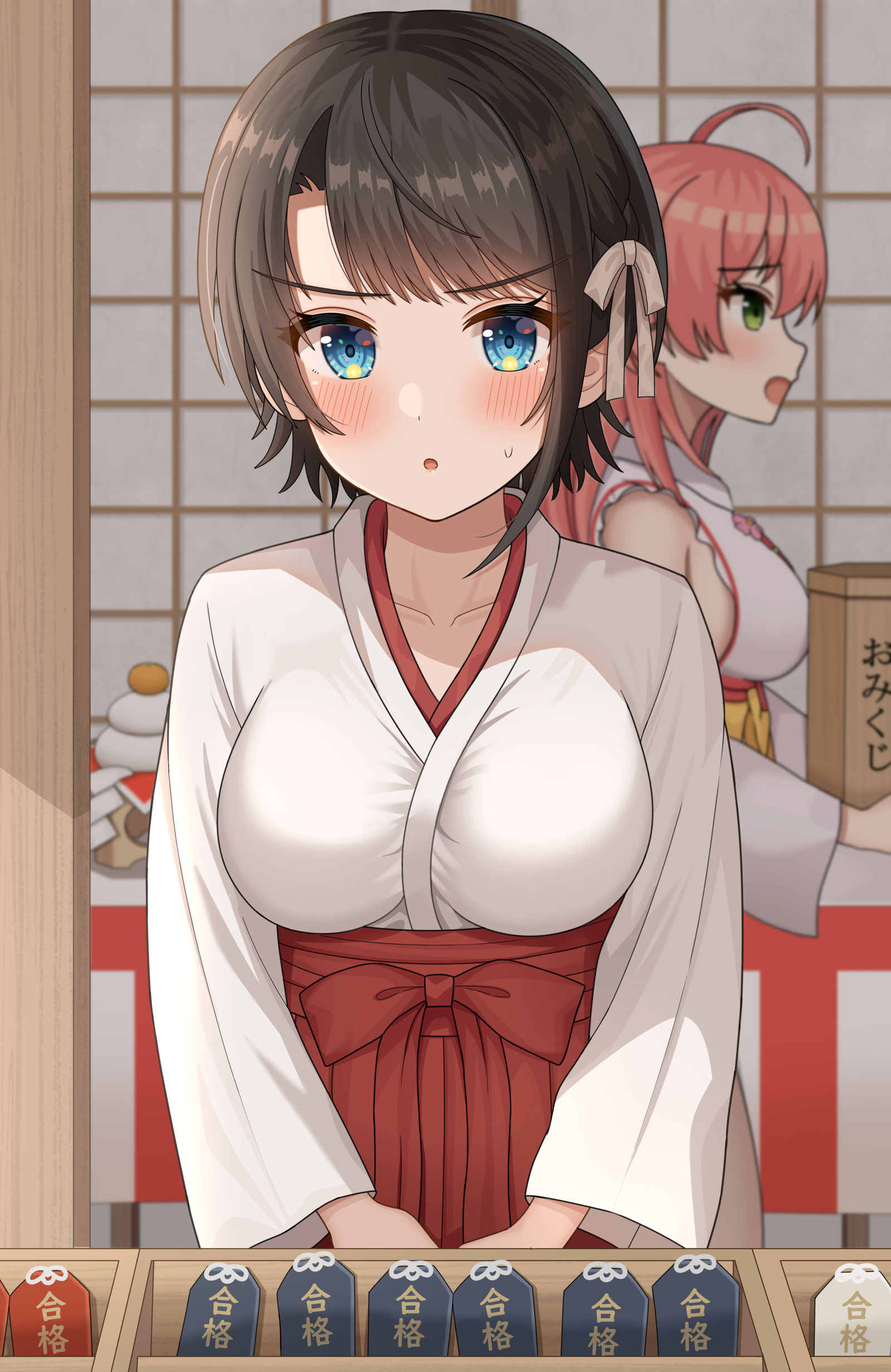 巫女斯巴鲁插画图片壁纸