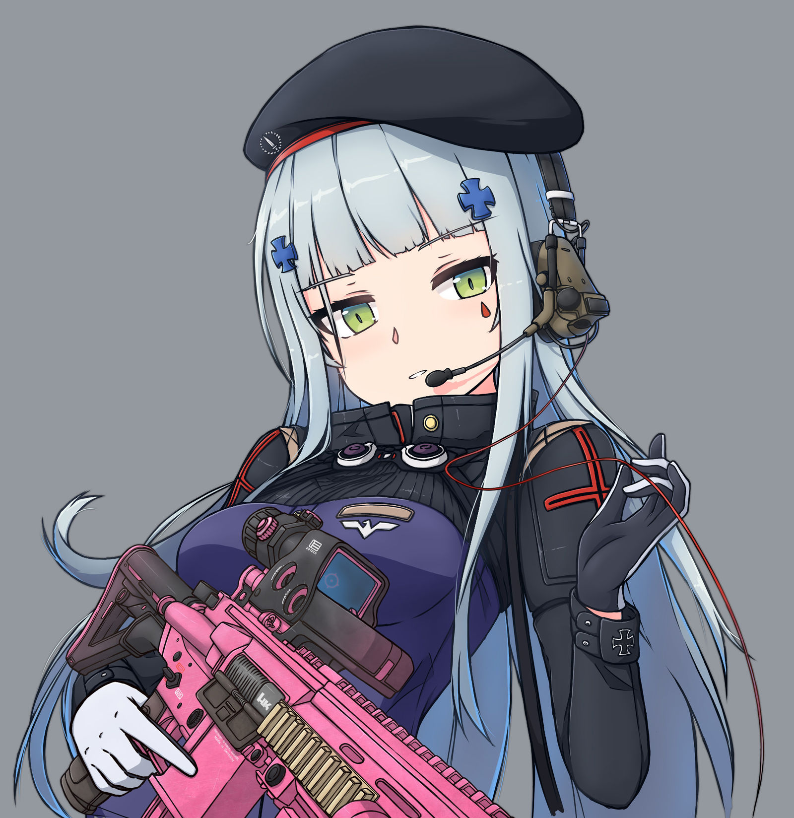 HK416 decal插画图片壁纸