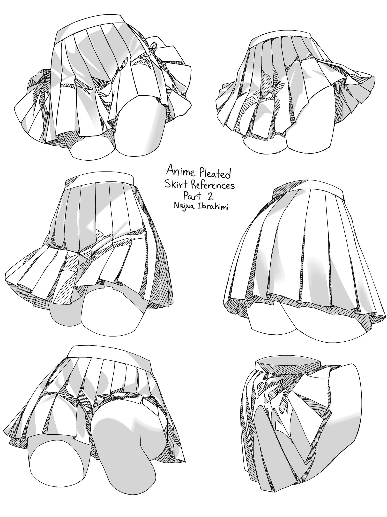 Pleated Skirt References Part 2插画图片壁纸