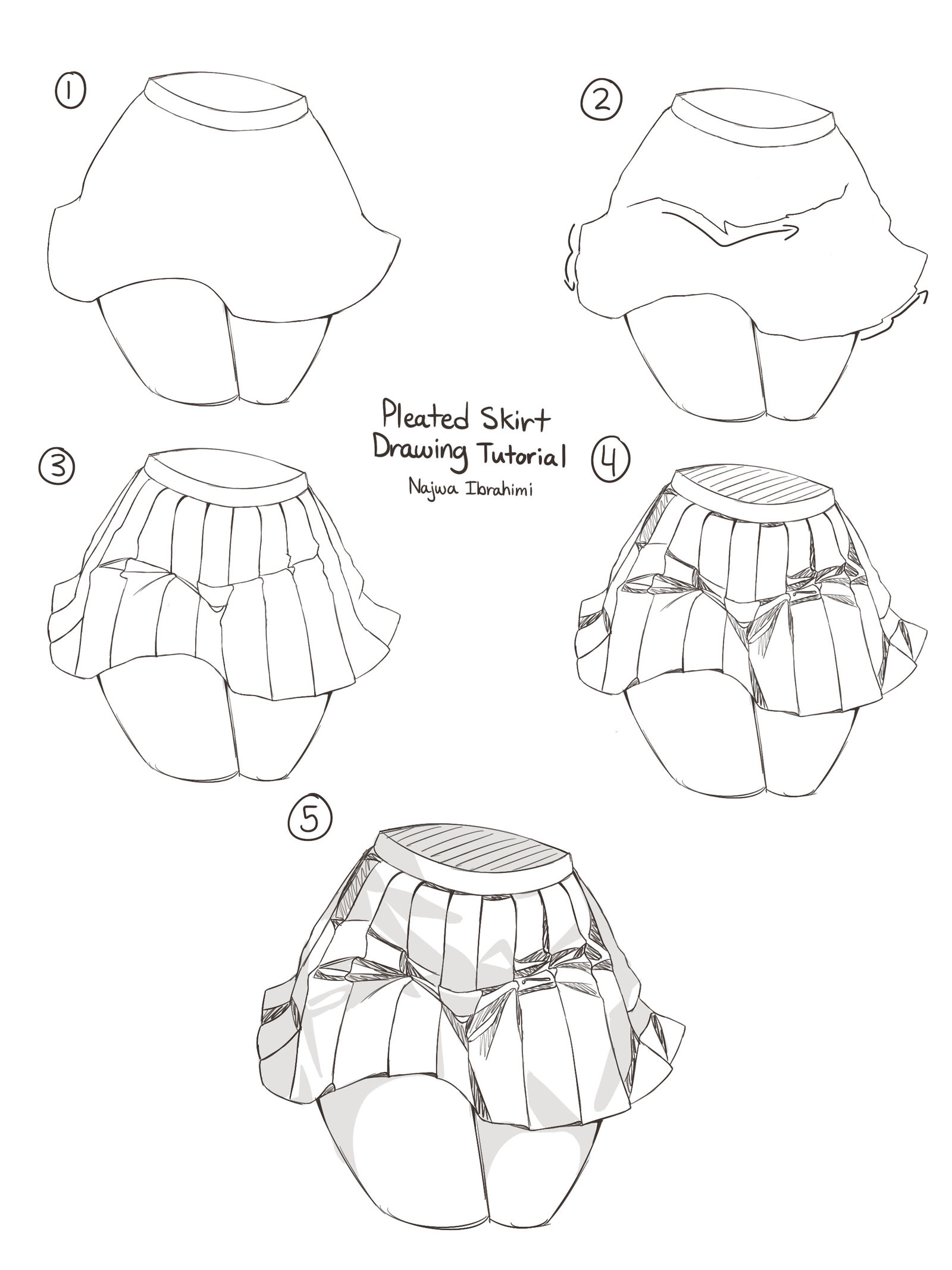 Pleated Skirt References Part 2插画图片壁纸