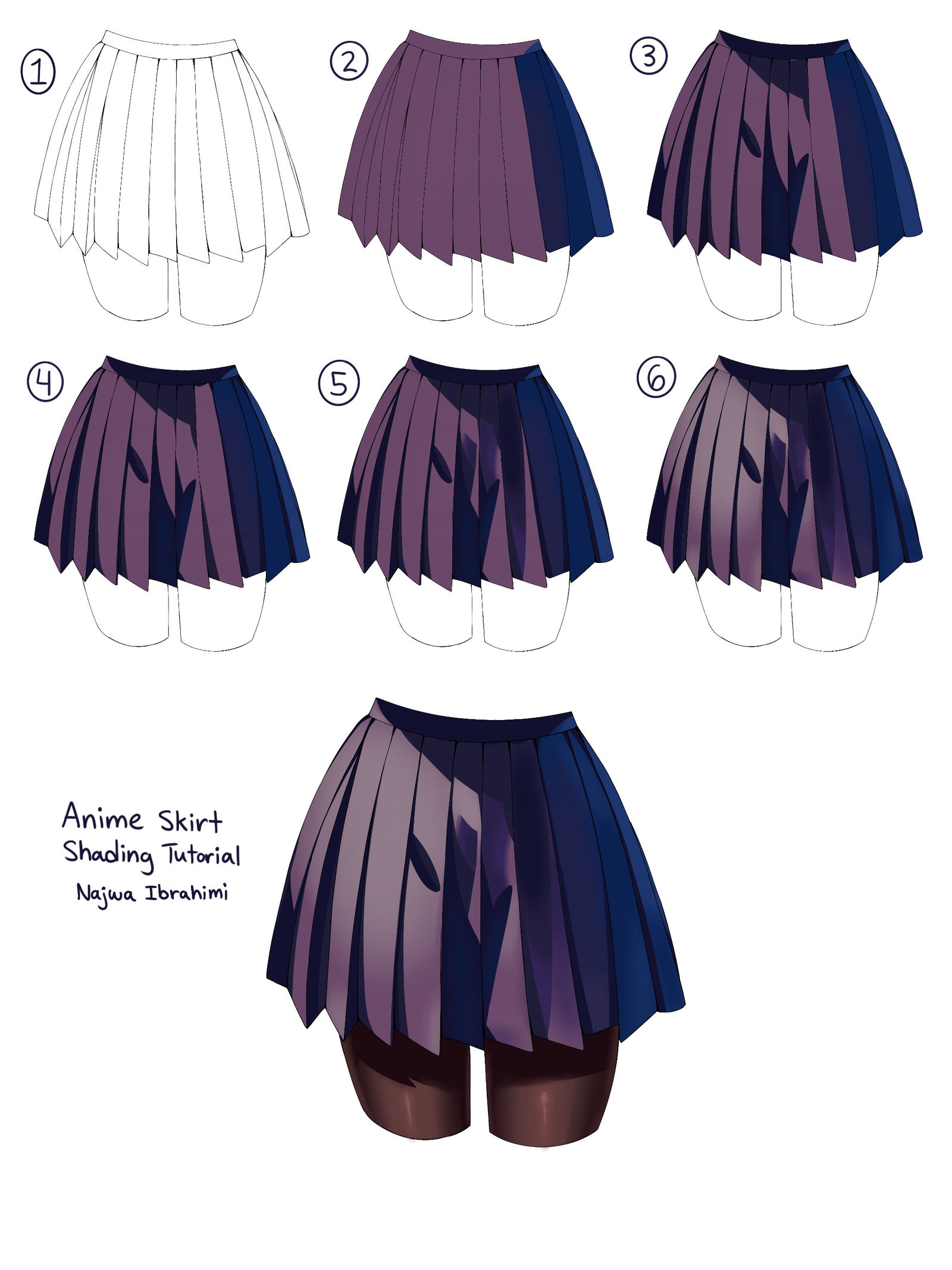 Pleated Skirt References Part 2插画图片壁纸