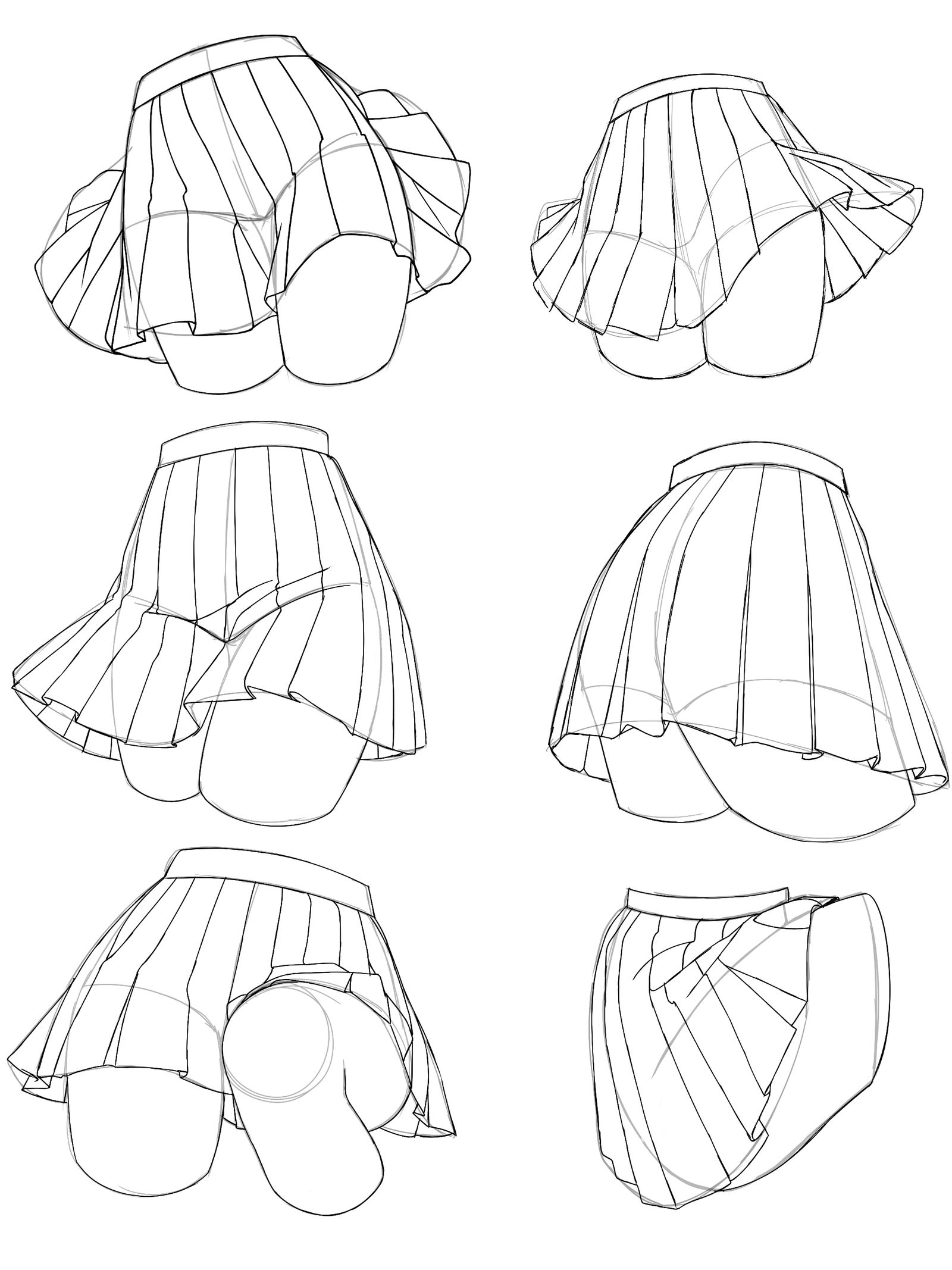 Pleated Skirt References Part 2插画图片壁纸