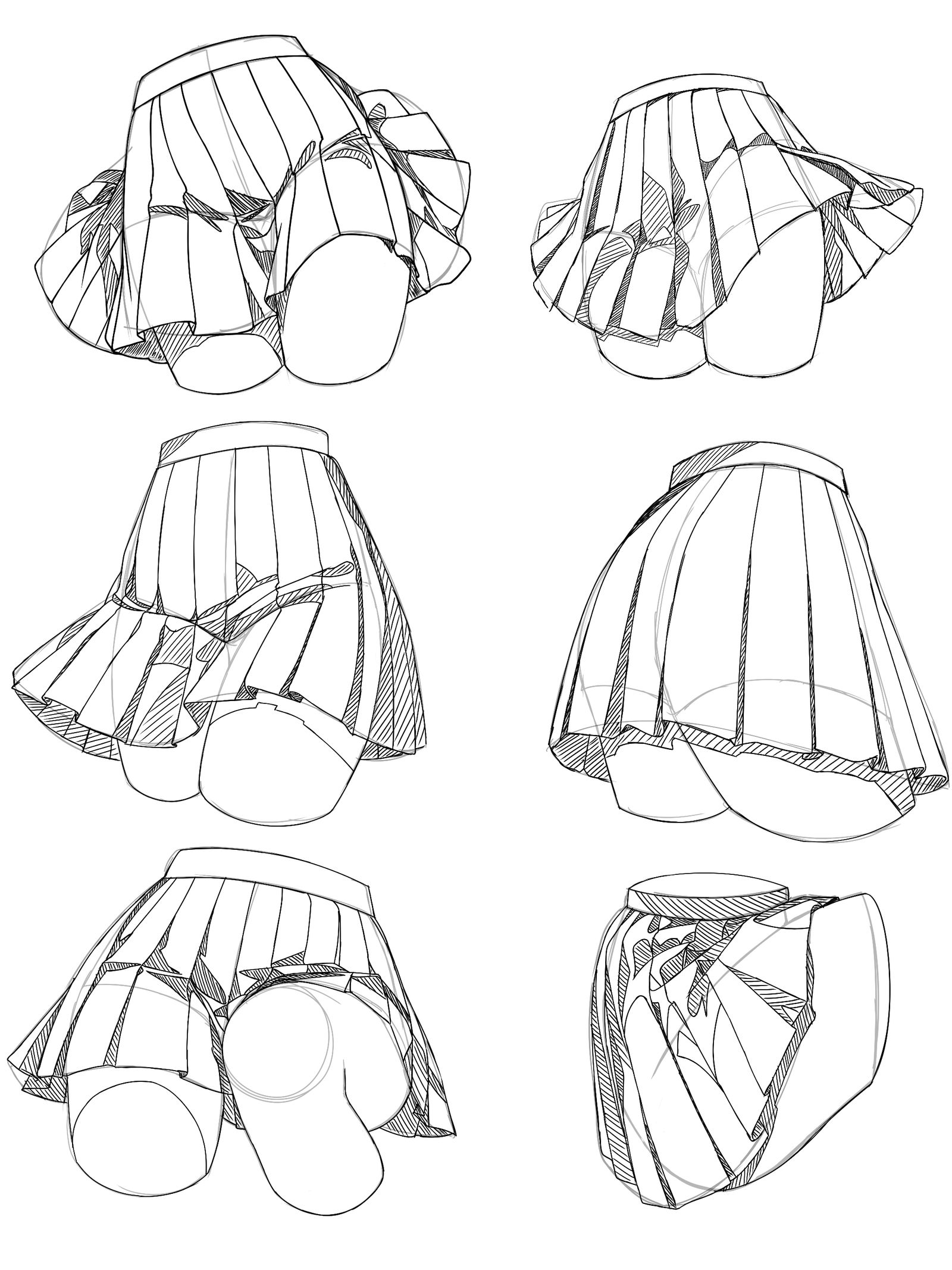 Pleated Skirt References Part 2插画图片壁纸