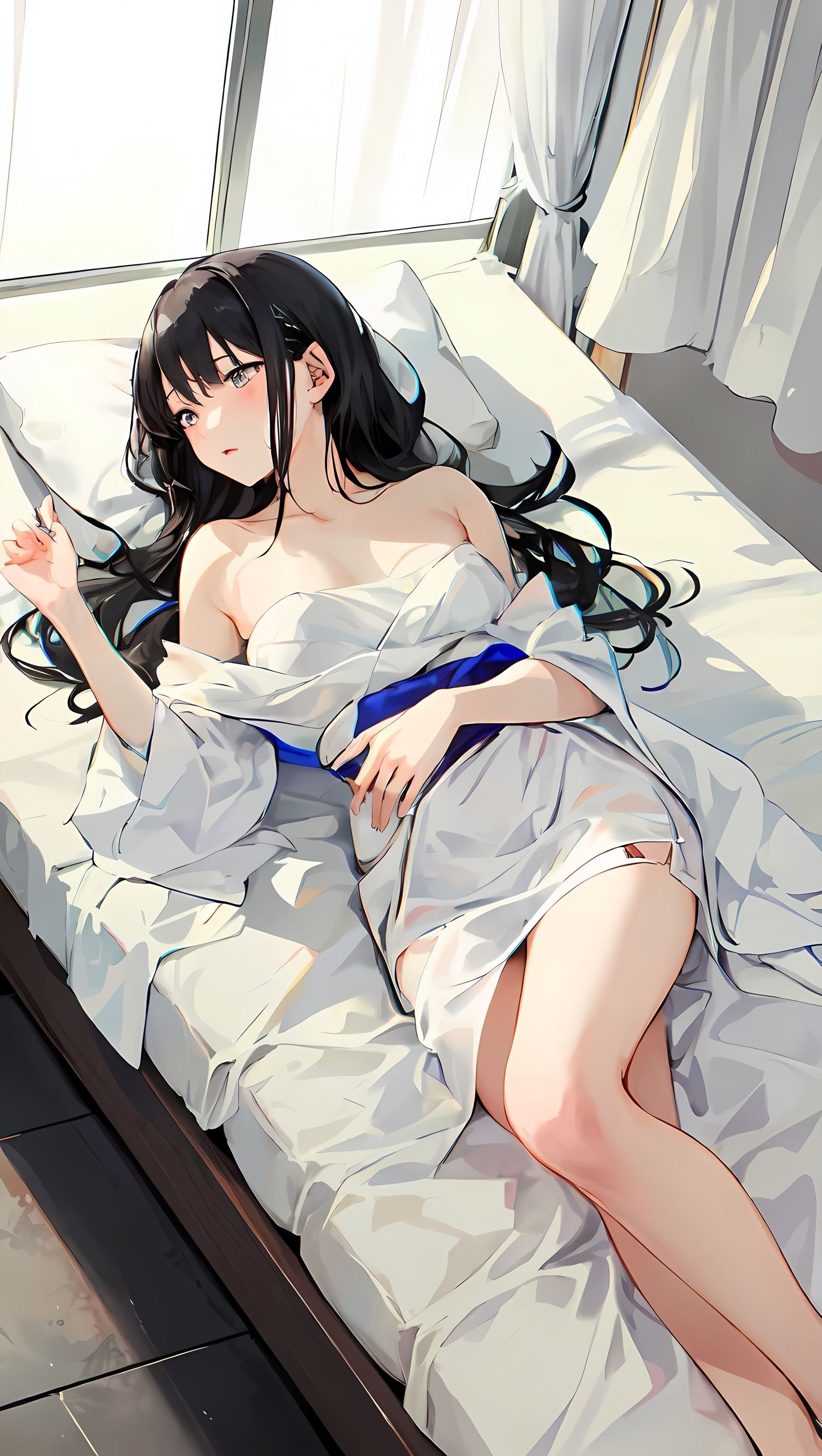 刚刚洗完澡插画图片壁纸