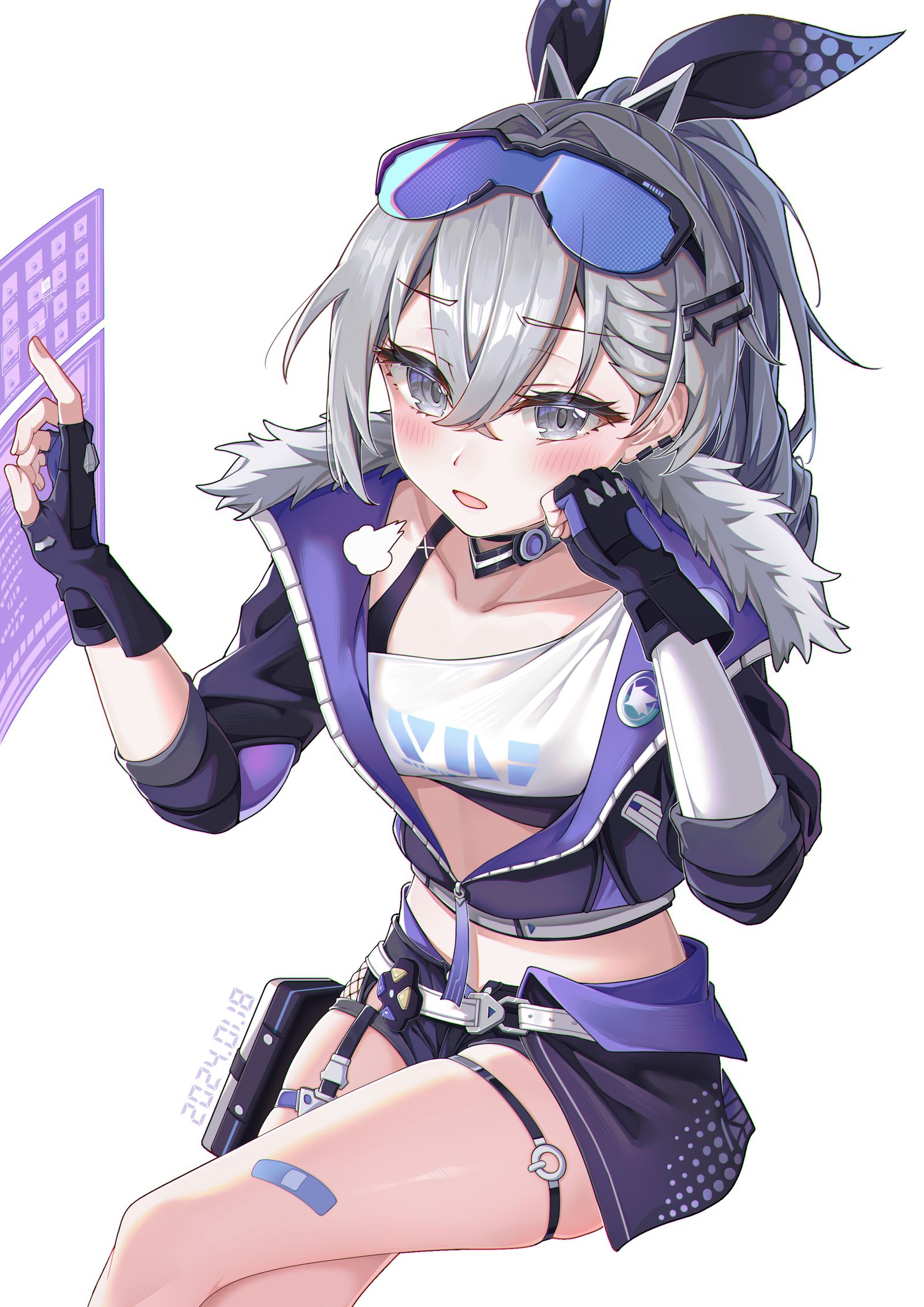 银狼插画图片壁纸
