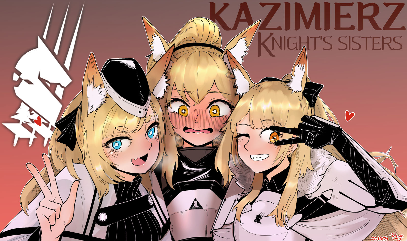 Kazimierz Knight's Sisters插画图片壁纸