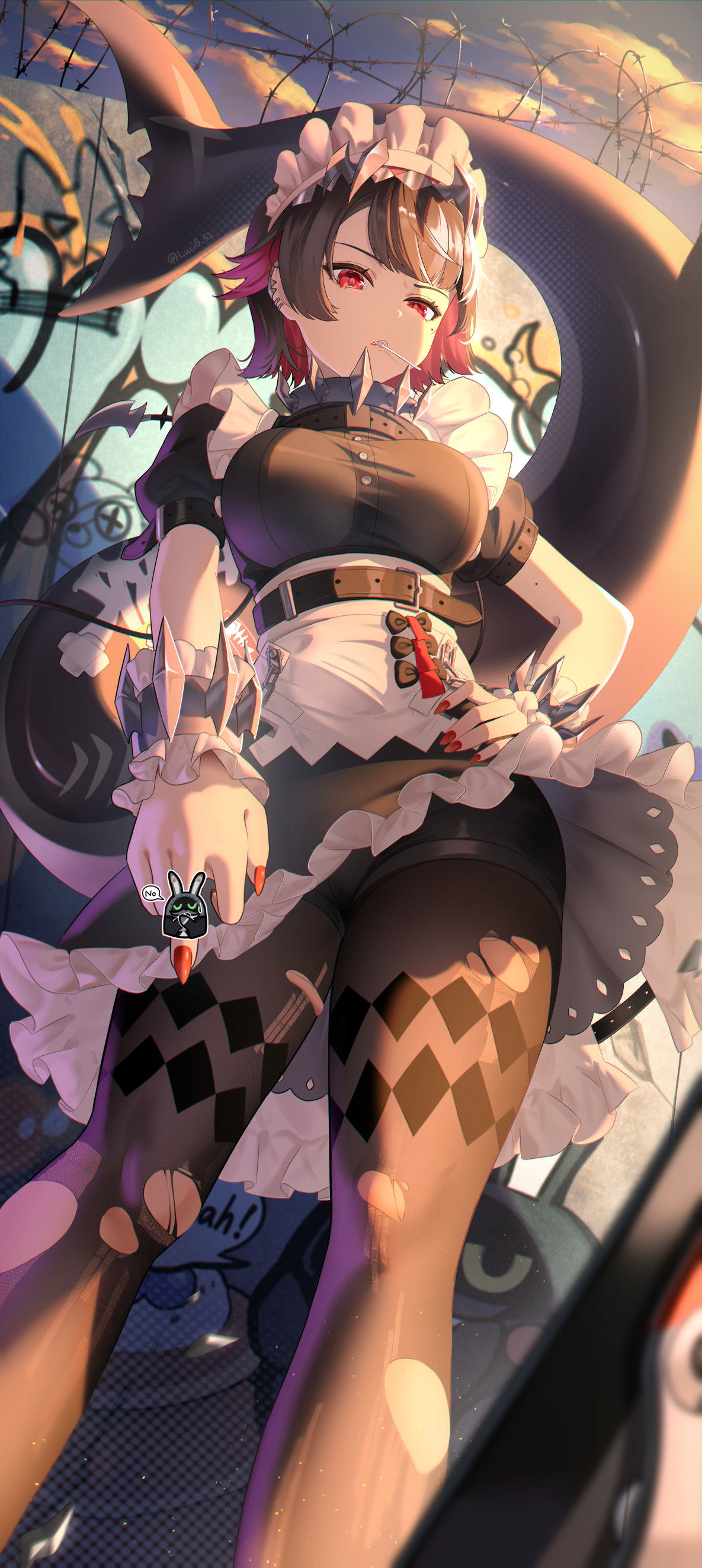 “我很喜欢这件紧身裤。”插画图片壁纸