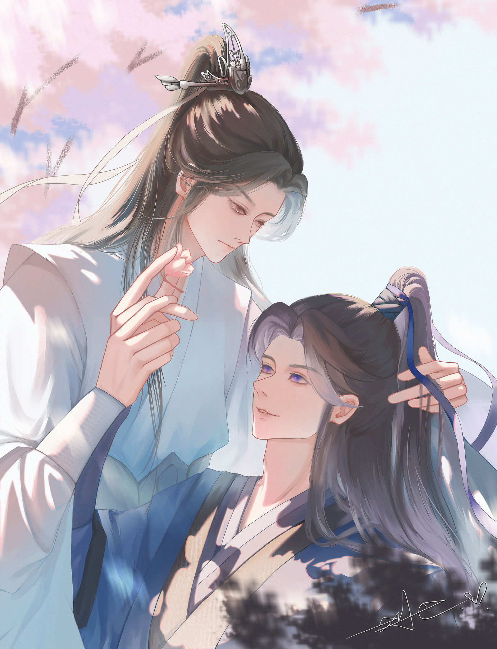 «二哈和他的白猫师尊»同人插画图片壁纸