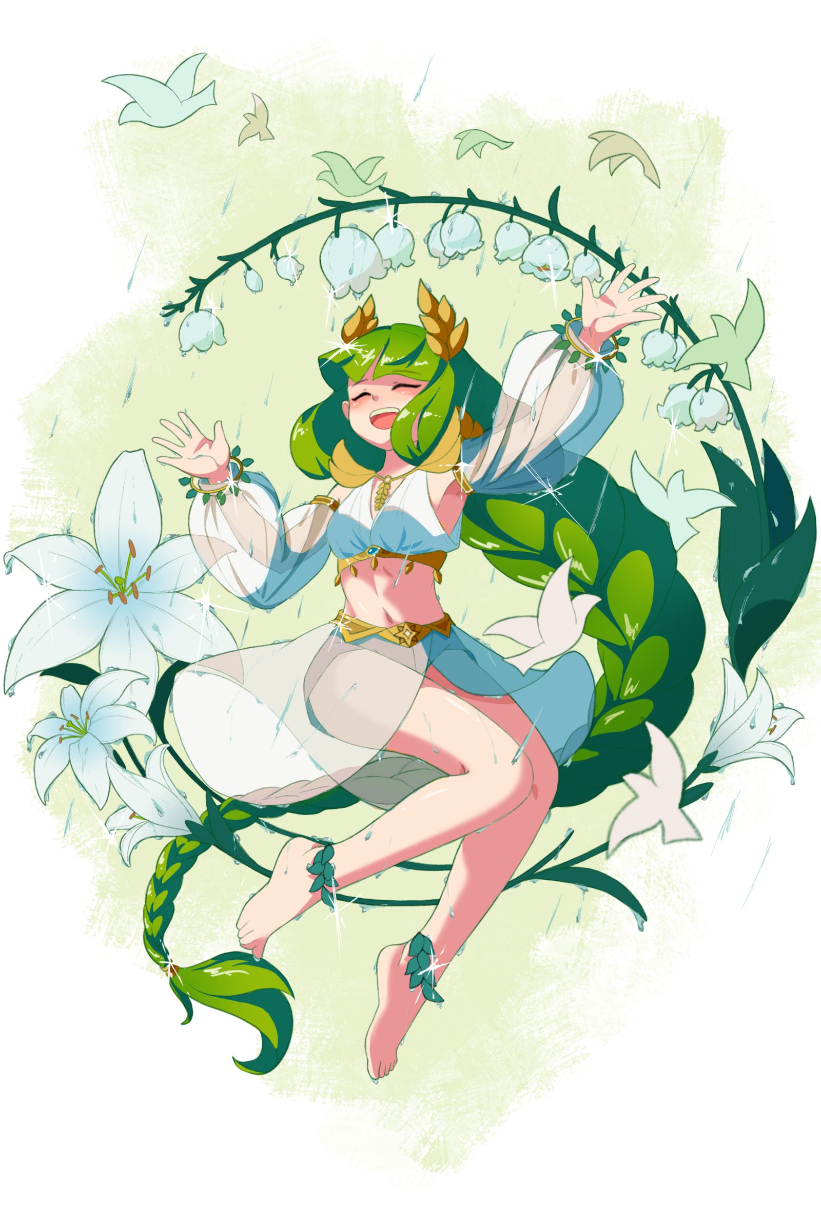 春末夏至插画图片壁纸