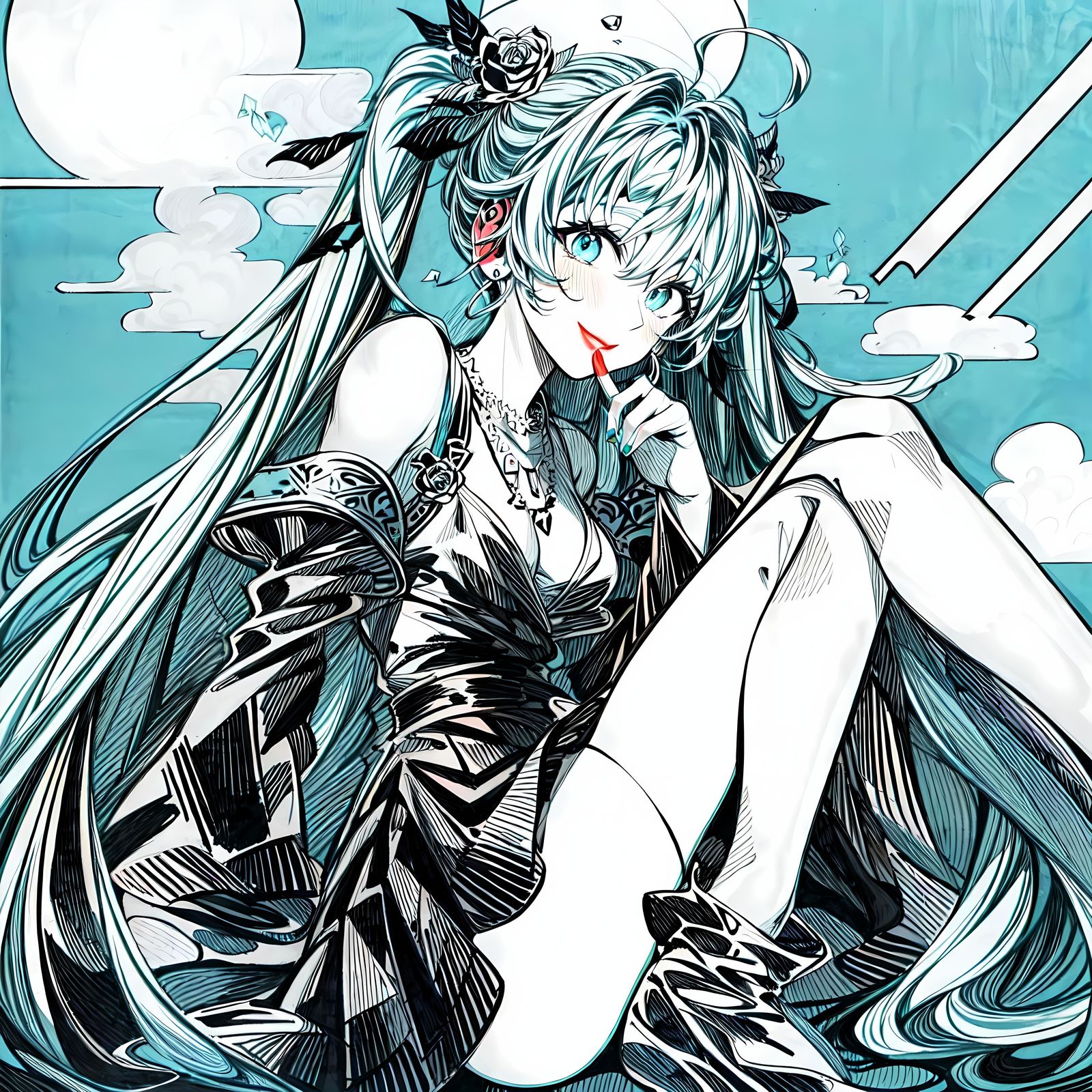 初音未来插画图片壁纸