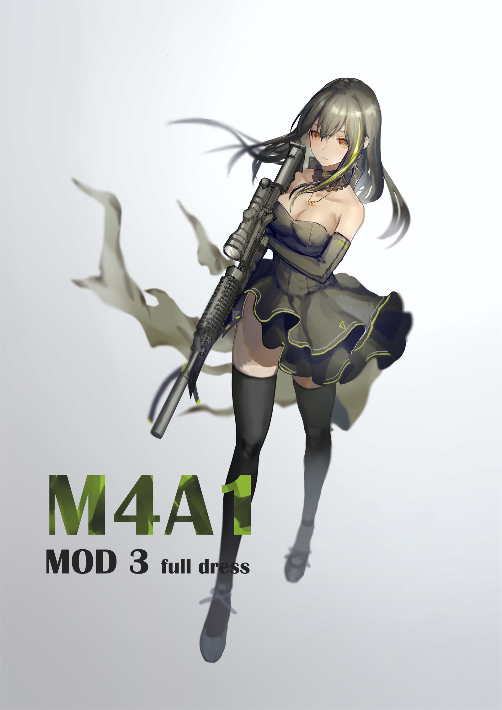 full dress-M4A1插画图片壁纸