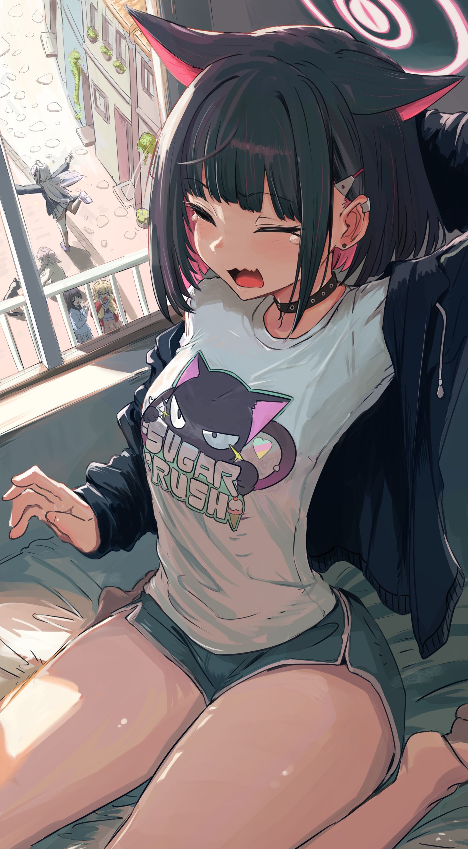 杏山卡斯萨优雅的早晨插画图片壁纸