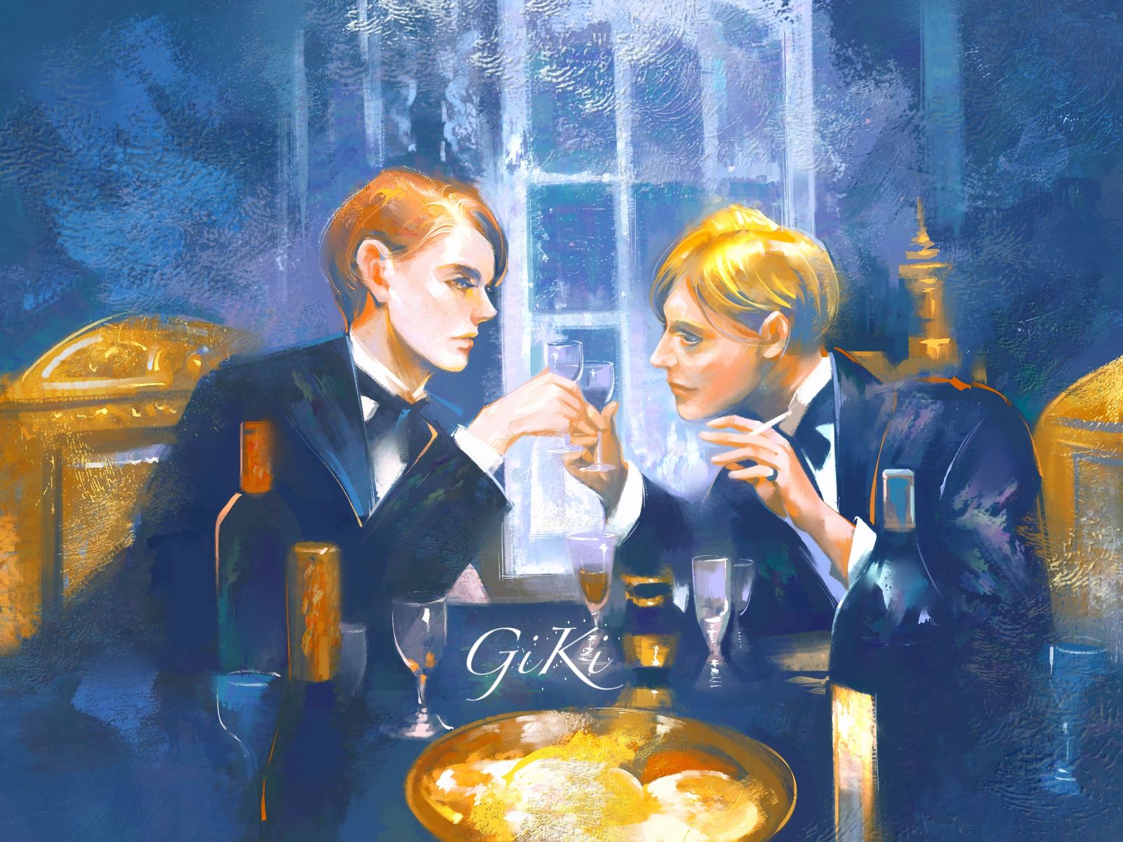 最后一杯了插画图片壁纸