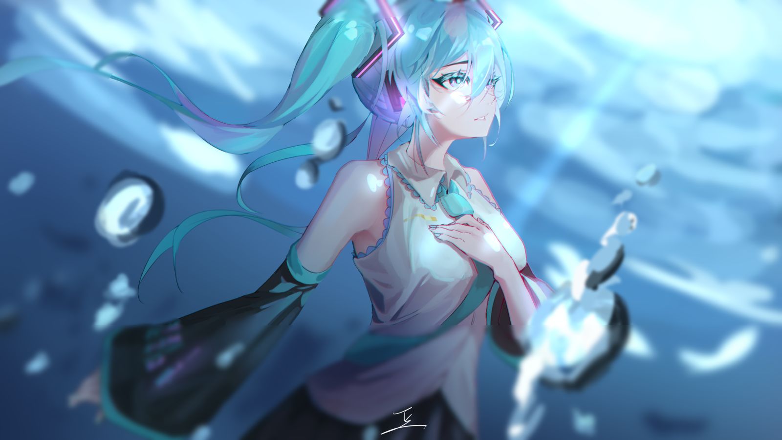 miku！插画图片壁纸