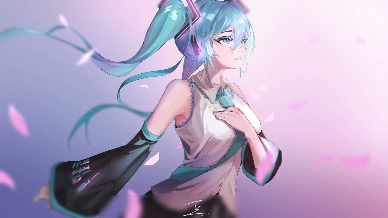 miku?插画图片壁纸