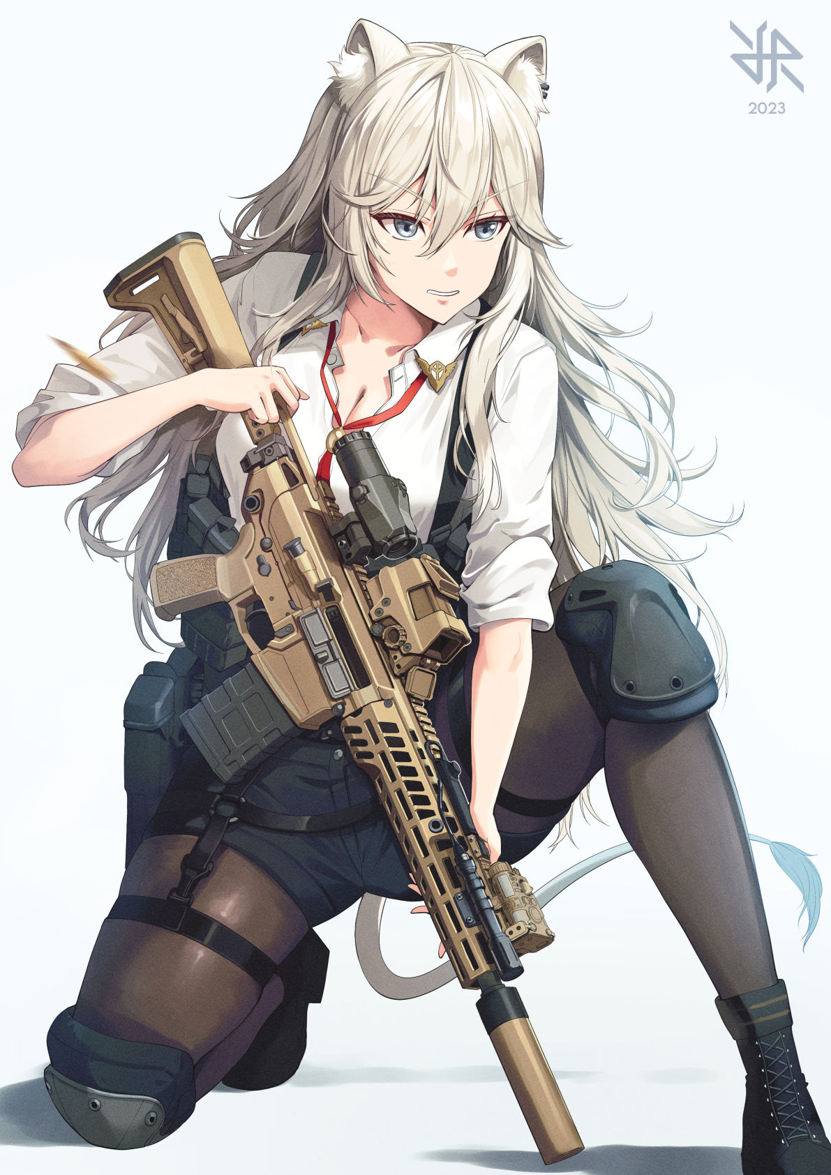 「White Lion 」插画图片壁纸